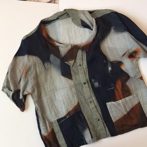 Babette Super Funky sheer Vintage top